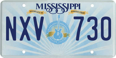 MS license plate NXV730