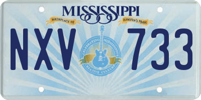 MS license plate NXV733
