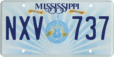 MS license plate NXV737