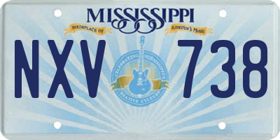 MS license plate NXV738