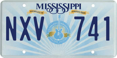 MS license plate NXV741