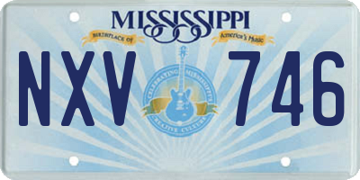 MS license plate NXV746