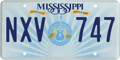 MS license plate NXV747