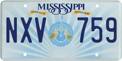 MS license plate NXV759