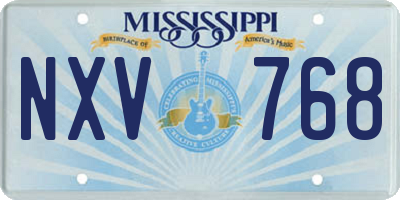 MS license plate NXV768