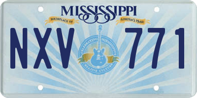 MS license plate NXV771
