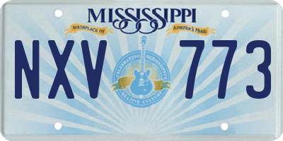 MS license plate NXV773