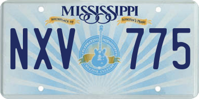 MS license plate NXV775