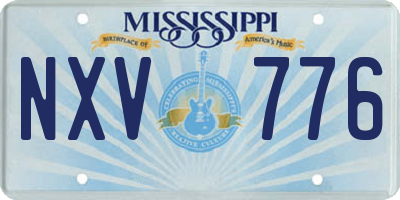 MS license plate NXV776
