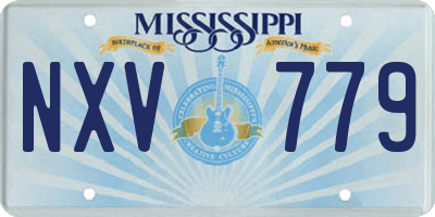 MS license plate NXV779