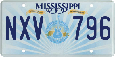 MS license plate NXV796