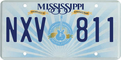 MS license plate NXV811