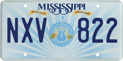 MS license plate NXV822
