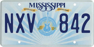 MS license plate NXV842