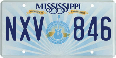 MS license plate NXV846
