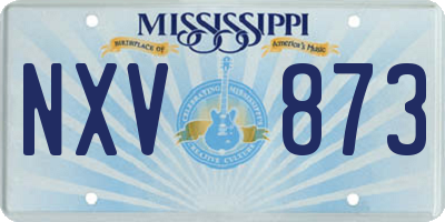 MS license plate NXV873