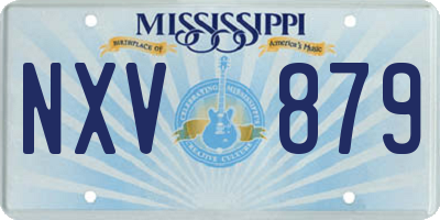 MS license plate NXV879