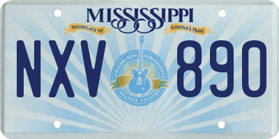 MS license plate NXV890