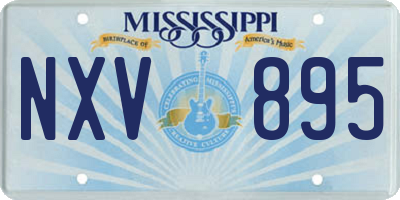 MS license plate NXV895