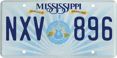 MS license plate NXV896