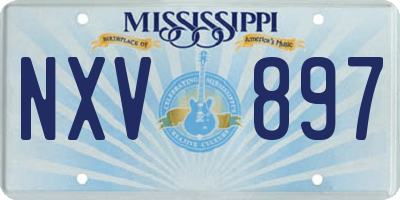 MS license plate NXV897