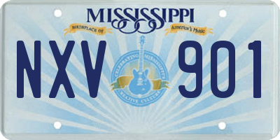 MS license plate NXV901