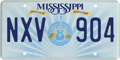MS license plate NXV904