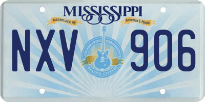 MS license plate NXV906