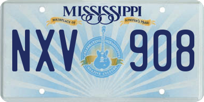 MS license plate NXV908