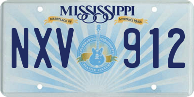 MS license plate NXV912