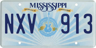 MS license plate NXV913