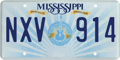 MS license plate NXV914