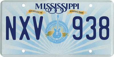 MS license plate NXV938