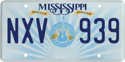 MS license plate NXV939