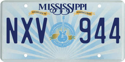 MS license plate NXV944