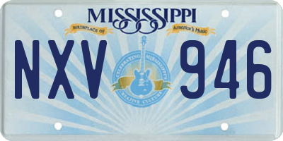 MS license plate NXV946