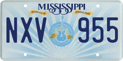 MS license plate NXV955