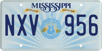 MS license plate NXV956