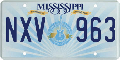 MS license plate NXV963