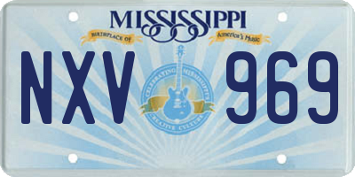 MS license plate NXV969