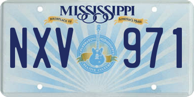 MS license plate NXV971
