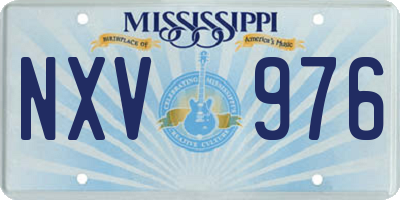 MS license plate NXV976