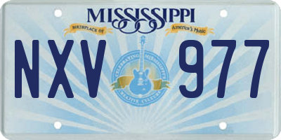 MS license plate NXV977