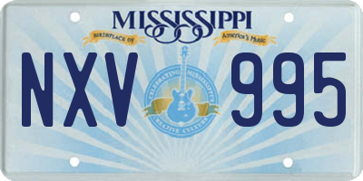 MS license plate NXV995