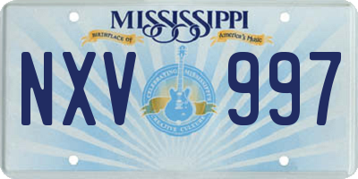 MS license plate NXV997