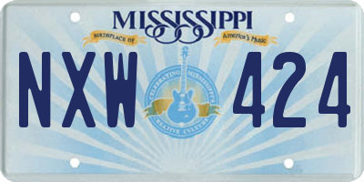 MS license plate NXW424