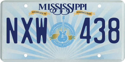 MS license plate NXW438