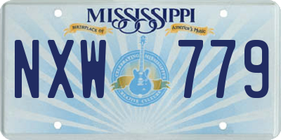 MS license plate NXW779
