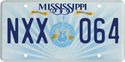 MS license plate NXX064