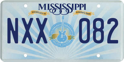 MS license plate NXX082